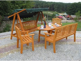 Drewniane fotele ogrodowe z serii EDEN